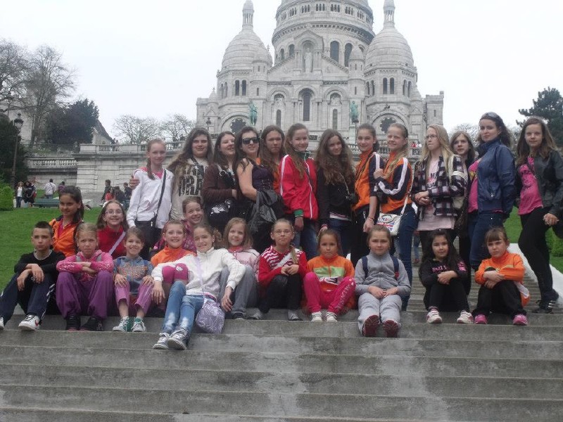 Sacré Coeur előtt